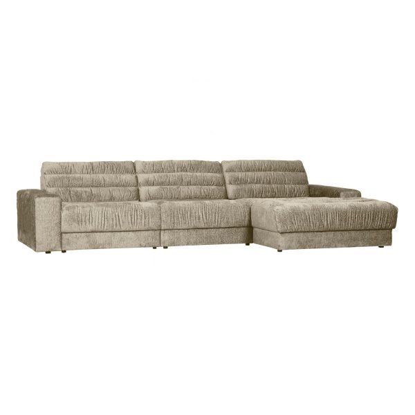 Date Chaise Longue Rechts Structure Velvet Wheatfield