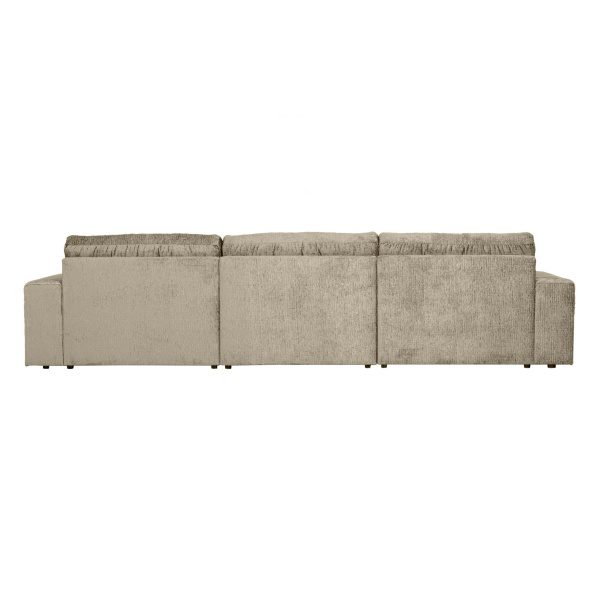 Date Chaise Longue Rechts Structure Velvet Wheatfield