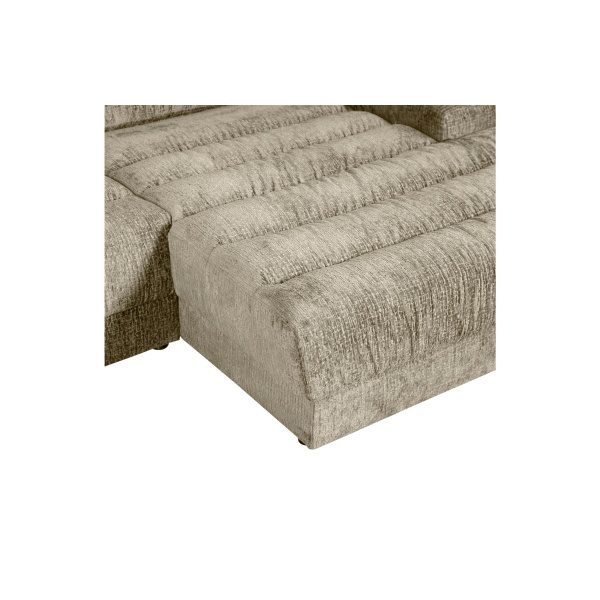 Date Chaise Longue Rechts Structure Velvet Wheatfield