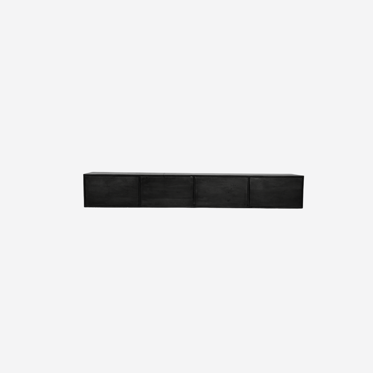 Zwevend Tv meubel Vision Black | 240 cm