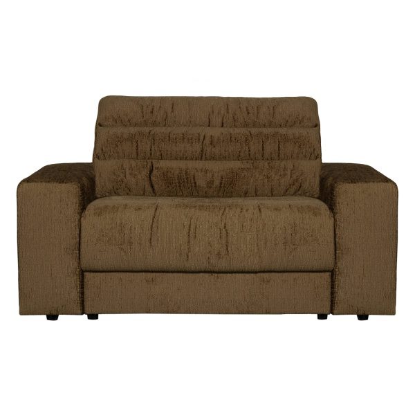 Date Loveseat Structure Velvet Brass
