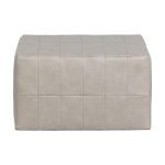 Patchwork Poef Leerlook Naturel