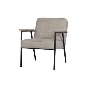 Patchwork Fauteuil Leerlook Naturel