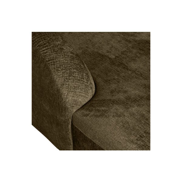 Sloping Hoekbank Links Structure Velvet Bonsai