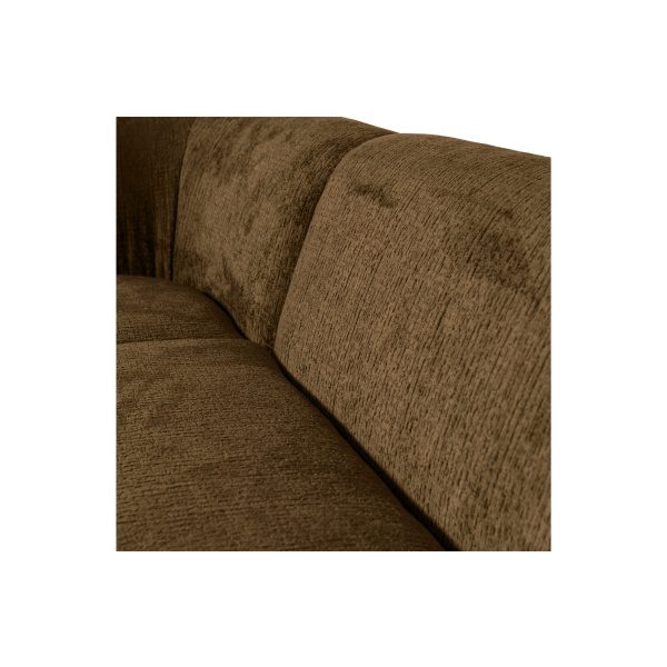 Sloping Hoekbank Links Structure Velvet Brass