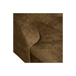 Sloping Hoekbank Links Structure Velvet Brass