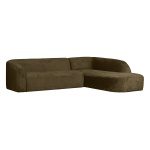 Sloping Hoekbank Rechts Structure Velvet Bonsai