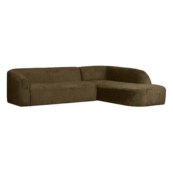 Sloping Hoekbank Rechts Structure Velvet Bonsai