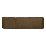 Sloping Hoekbank Rechts Structure Velvet Brass