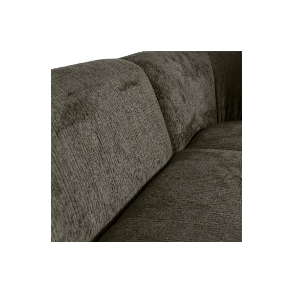 Sloping Hoekbank Rechts Structure Velvet Frost