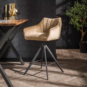 Barstoel cinema draaibaar VPE2 / Champagne velours