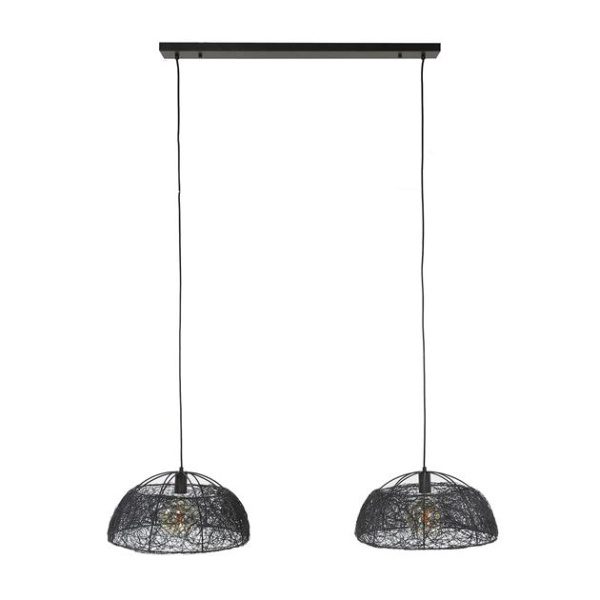Hanglamp 2L 45 maze / Artic zwart