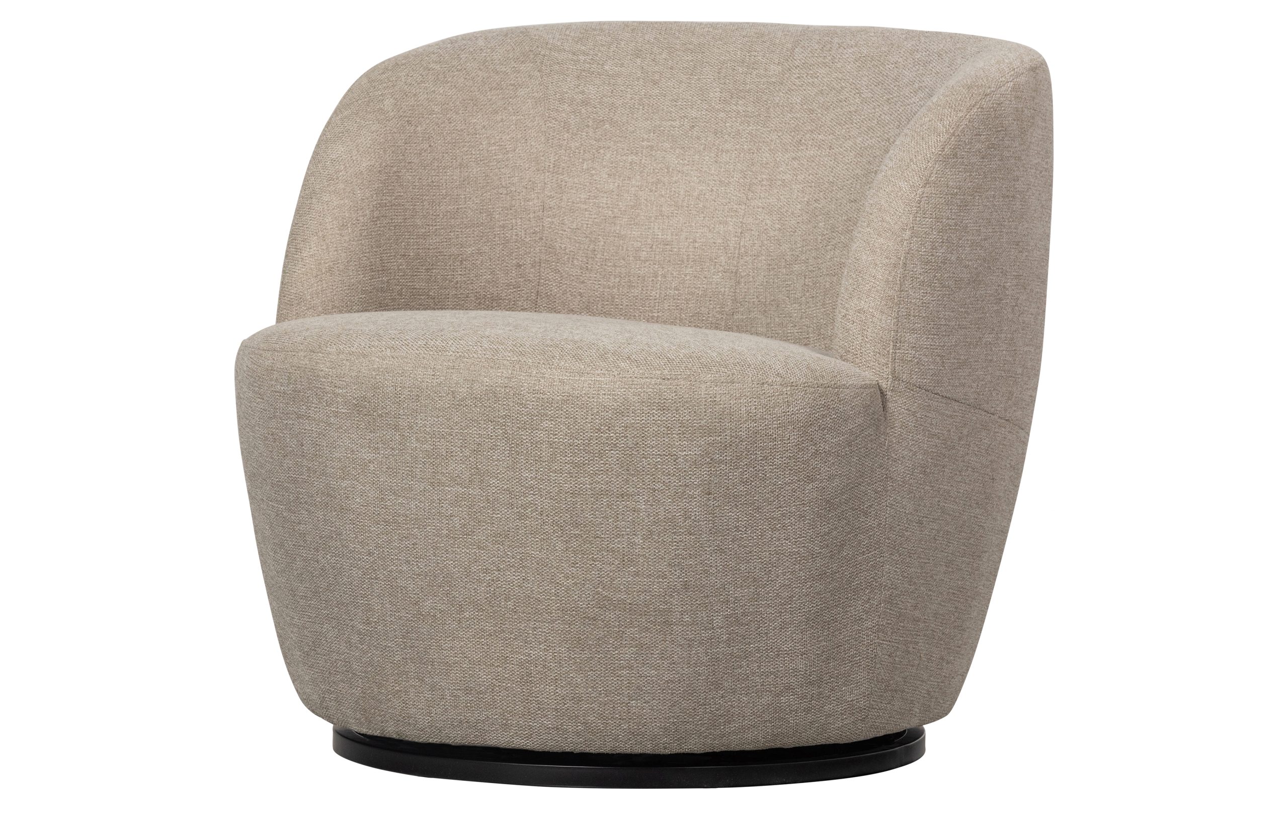 Serra Draaifauteuil Geweven Stof Zand