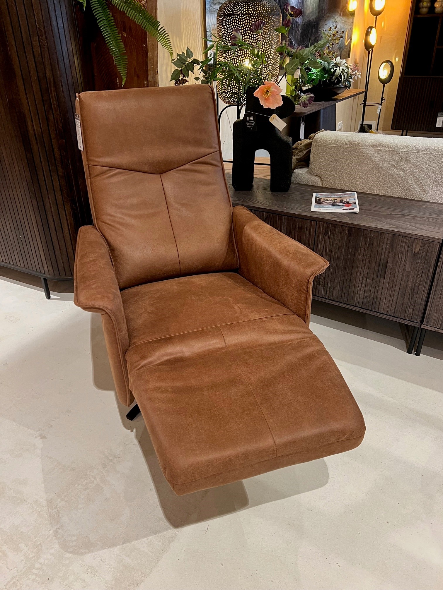 Relaxfauteuil Mick Kunstleer Bruin