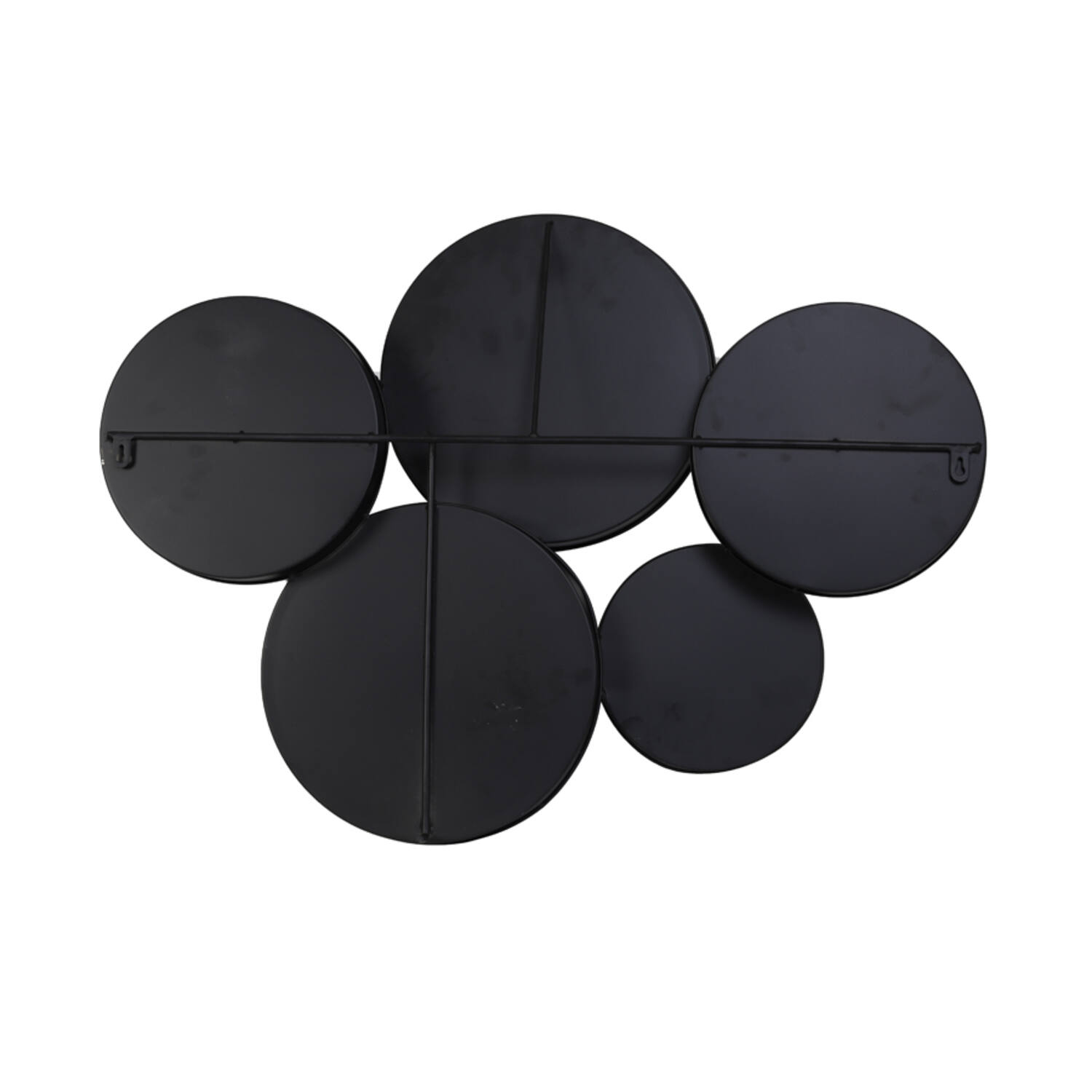 Spiegel 76x11x60cm sianna mat zwart