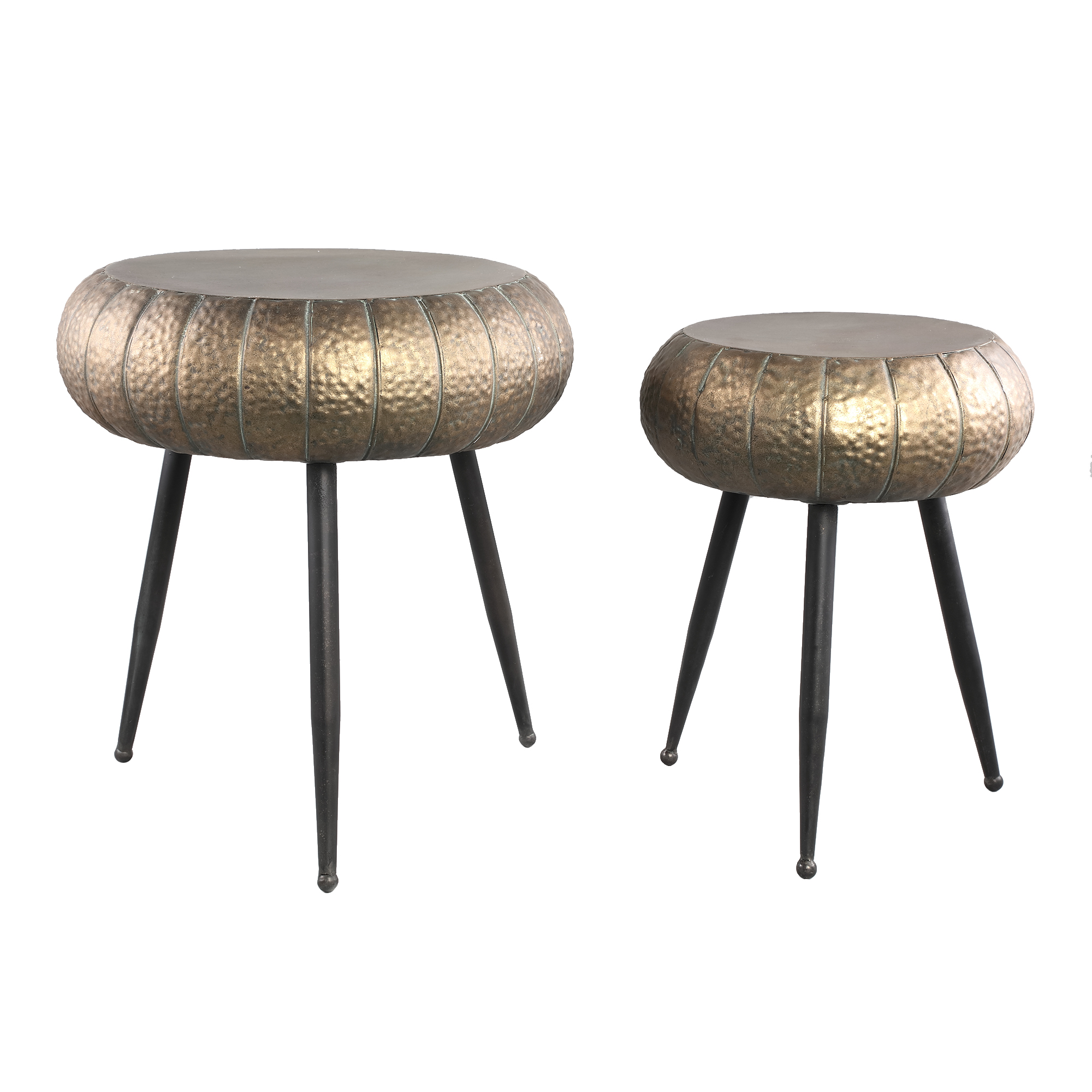 Salontafelset Reddick Gold iron stool