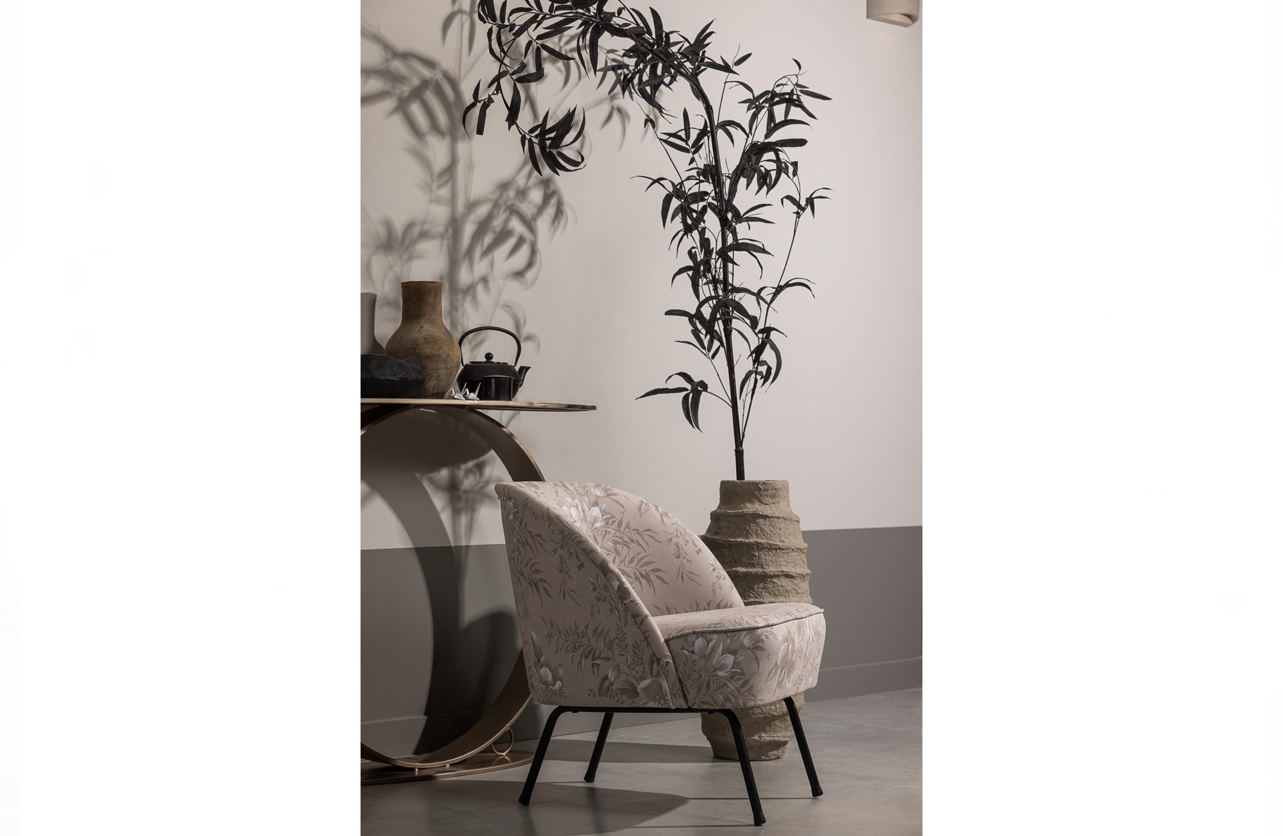 Vogue Fauteuil Fluweel Poppy Naturel