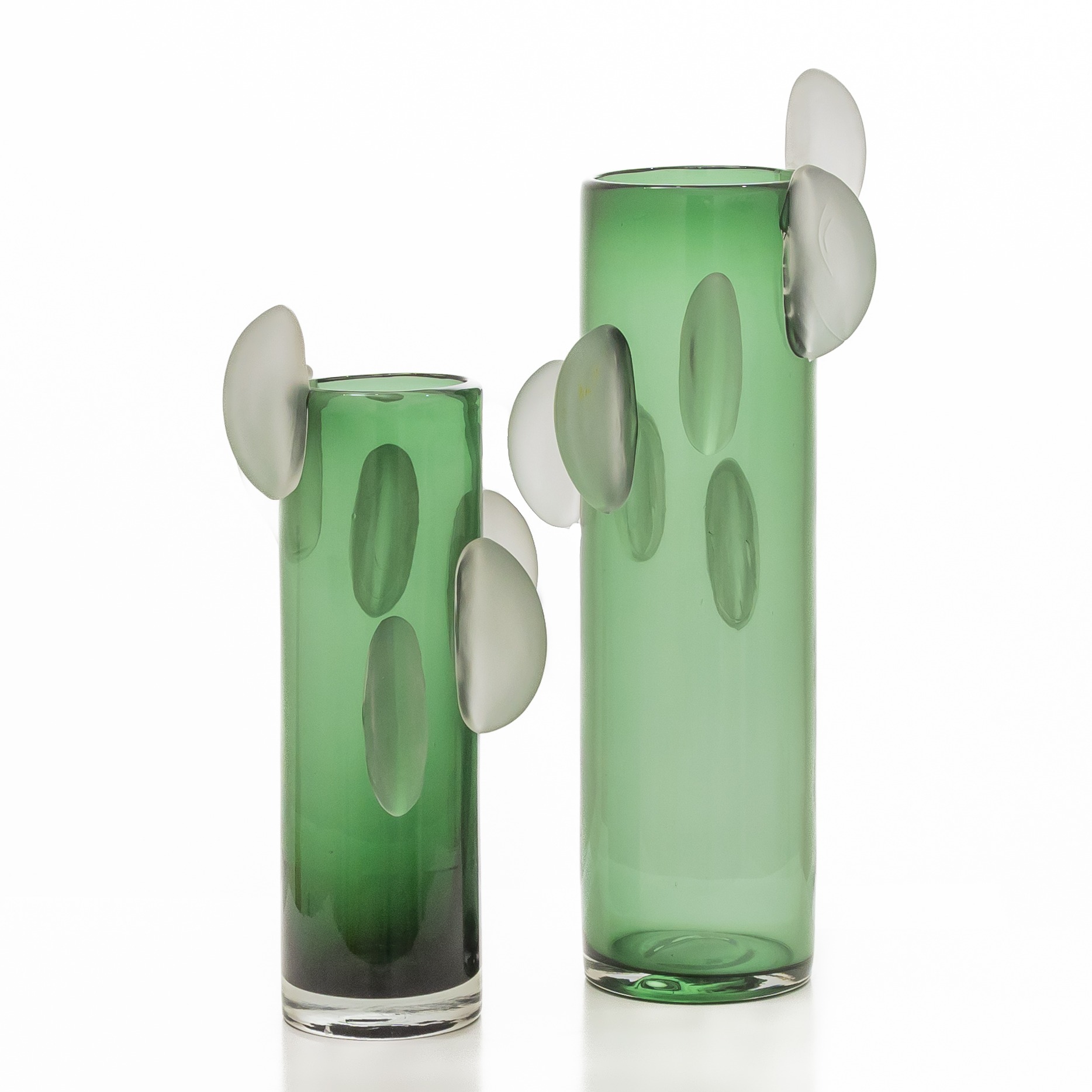 vaas Frost Flower groen L