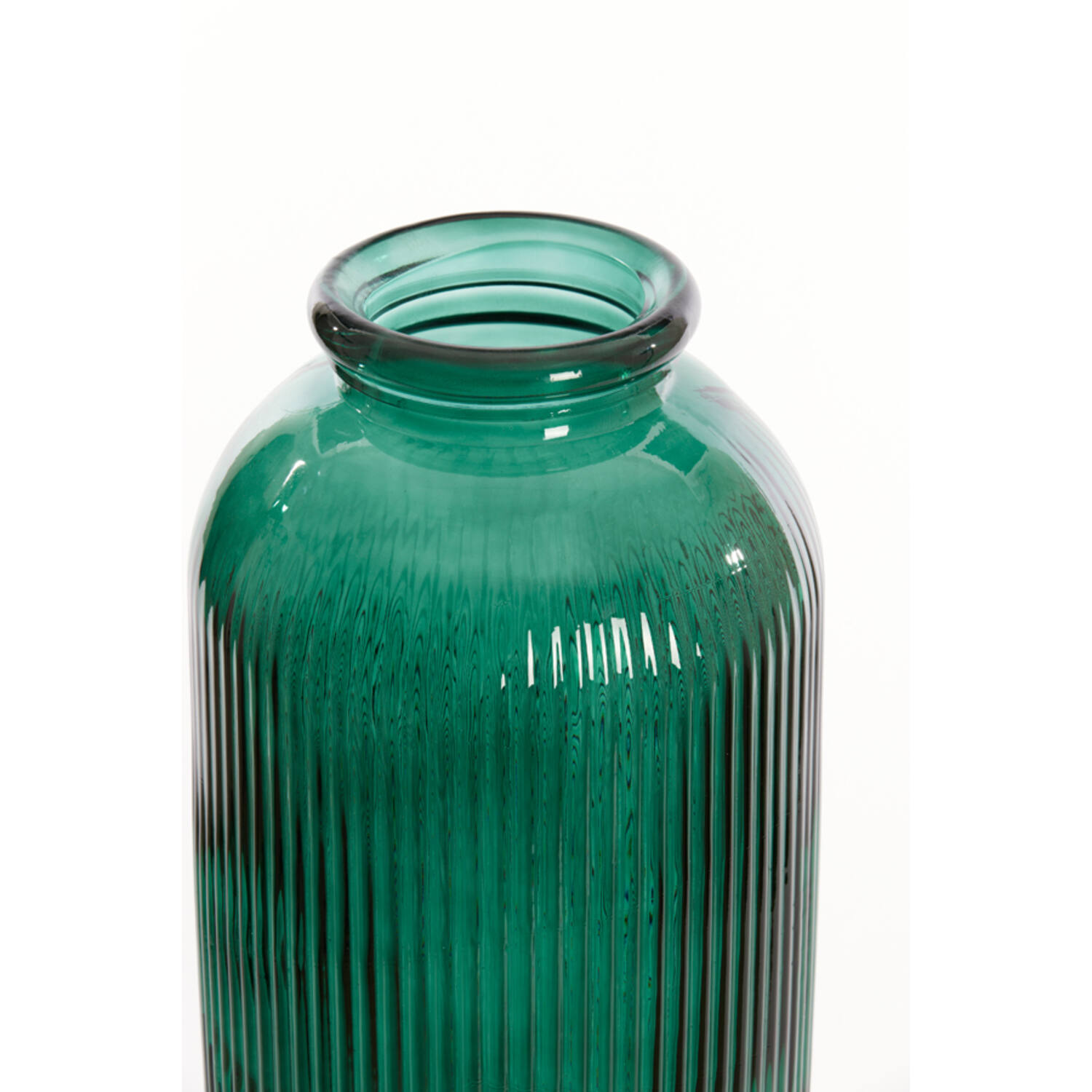 Vaas Ø30x70 cm CAMPOS glas donker groen