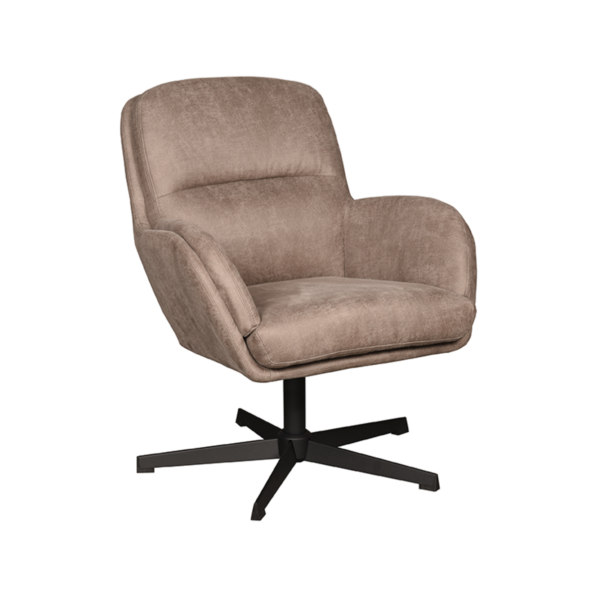 Fauteuil Moss - Taupe - Micro Suede
