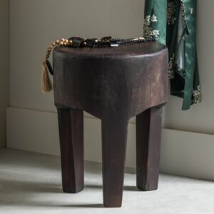 POPER SIDETABLE/KRUK HOUT WARM BRUIN