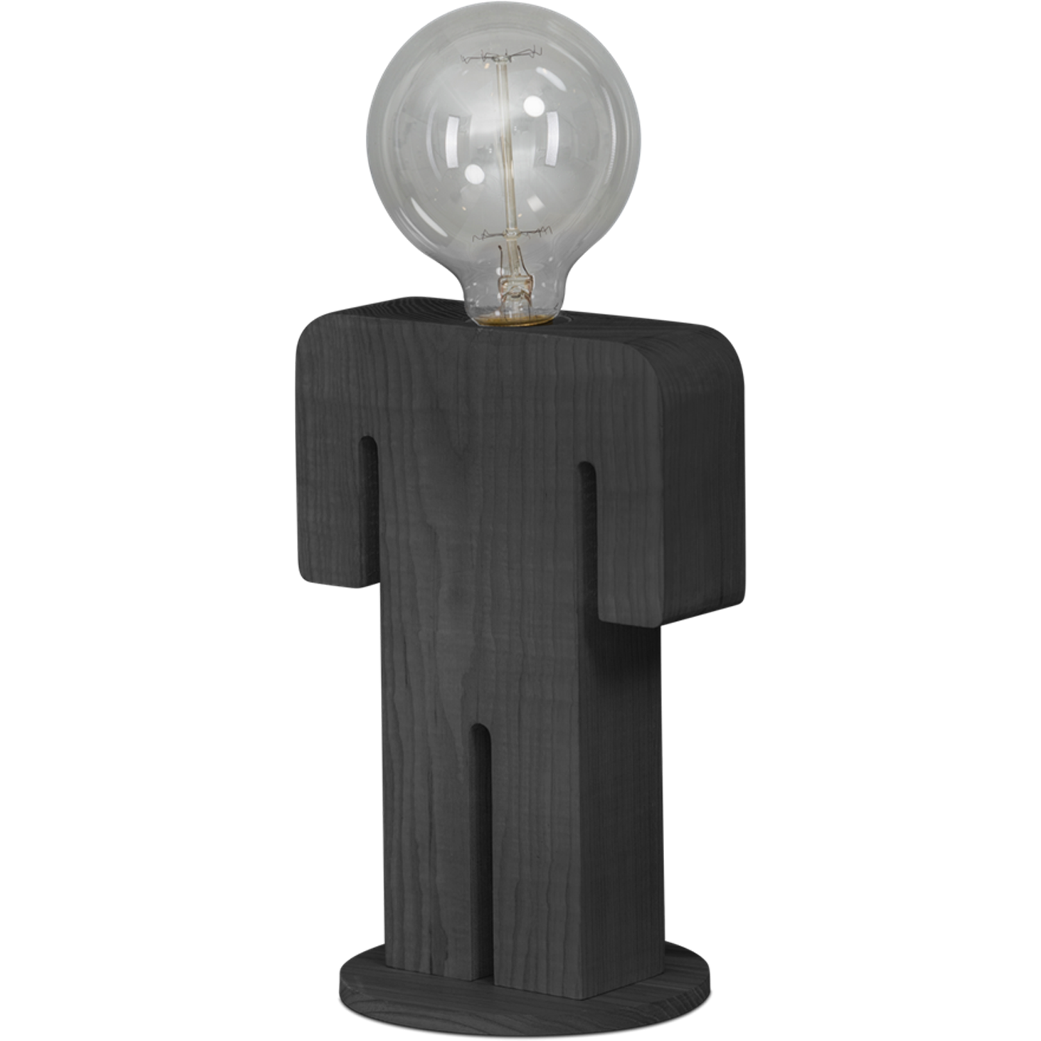 Tafellamp Adam Grey Man 24cm 1x E27 Hout