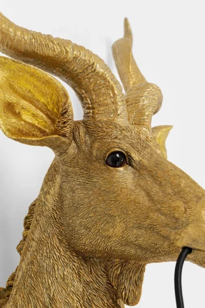Wandlamp Animal Goat Gold 45x74cm