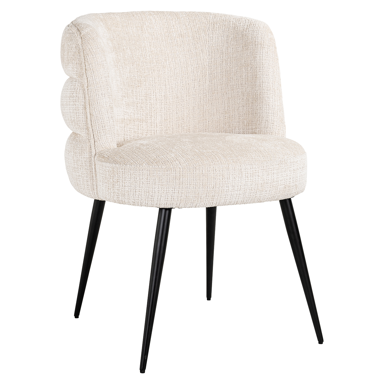 Chair Stella beige chenille fire retardant (Niagara 902 beige)