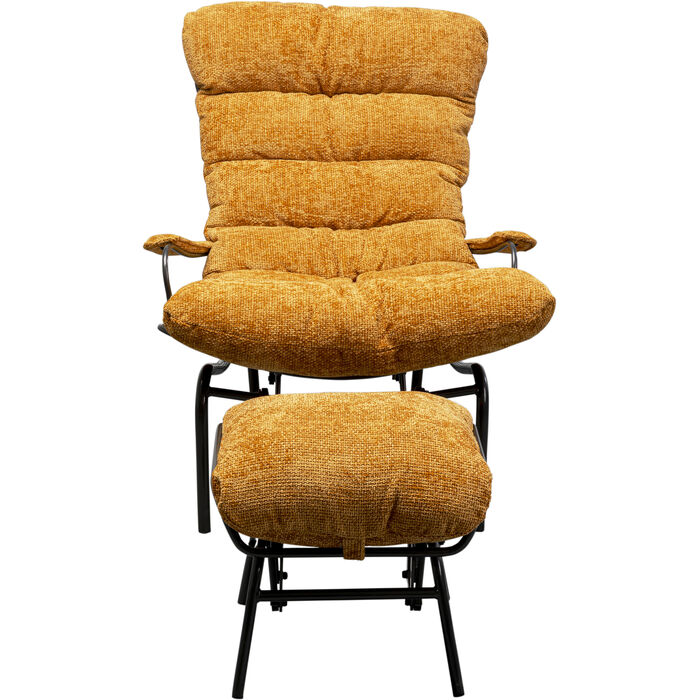 Fauteuil + Hocker Vienna Swing Yellow