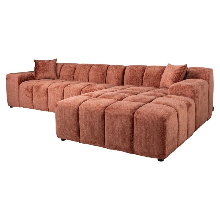 Sofa Cube 3-zits + lounge rechts (Fusion 92 Blush)