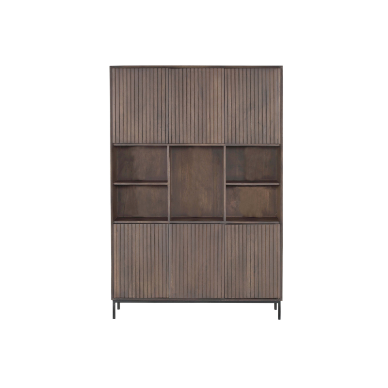 Vakkenkast XL Madison Walnoot  135 cm