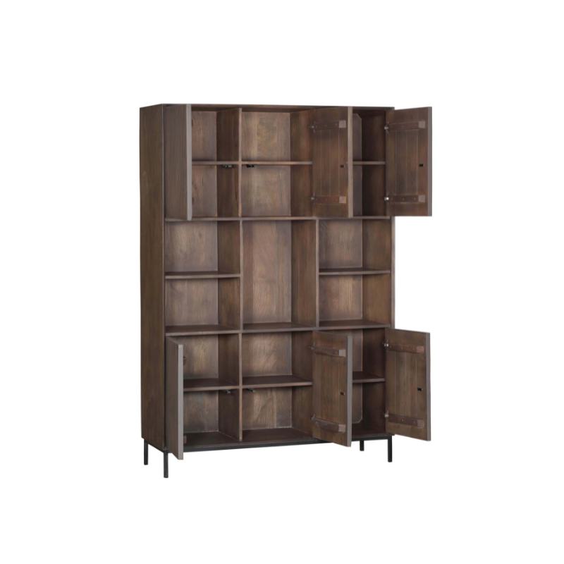 Vakkenkast XL Madison Walnoot  135 cm