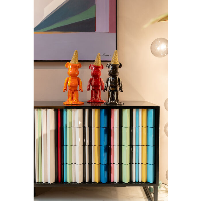 Decofiguur Gelato Bear Orange 40cm
