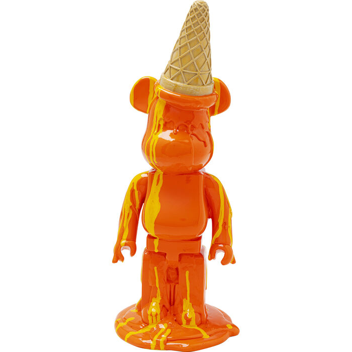 Decofiguur Gelato Bear Orange 40cm