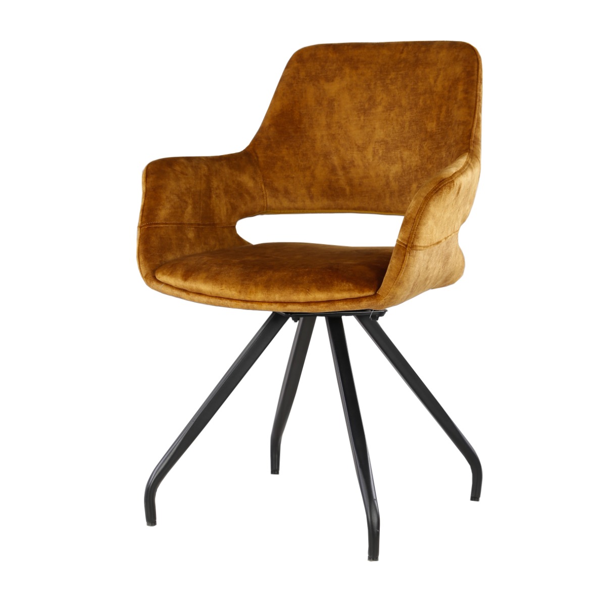 Armstoel Capp Oker Velvet