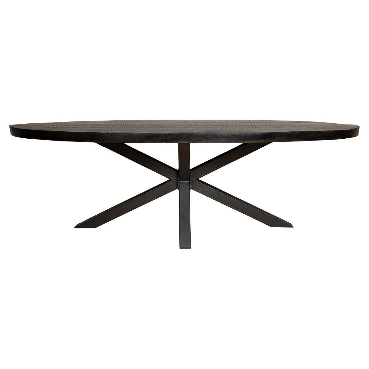 Eetkamertafel Denver Black Ovaal 210