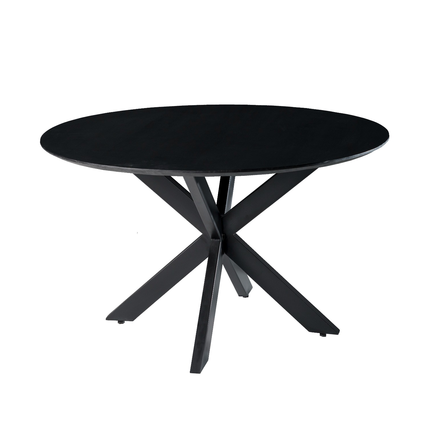 Eettafel Oslo Acacia Round 130 cm Zwart