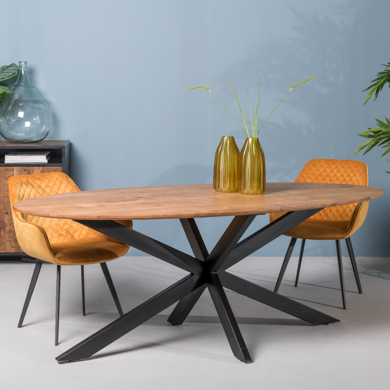 Eettafel Oslo Ovaal Acacia 180