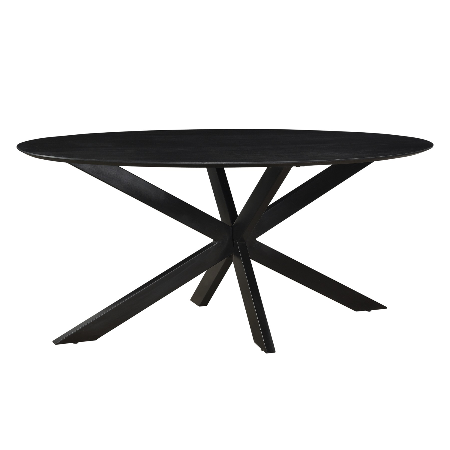 Eettafel Oslo Ovaal Black Acacia 160