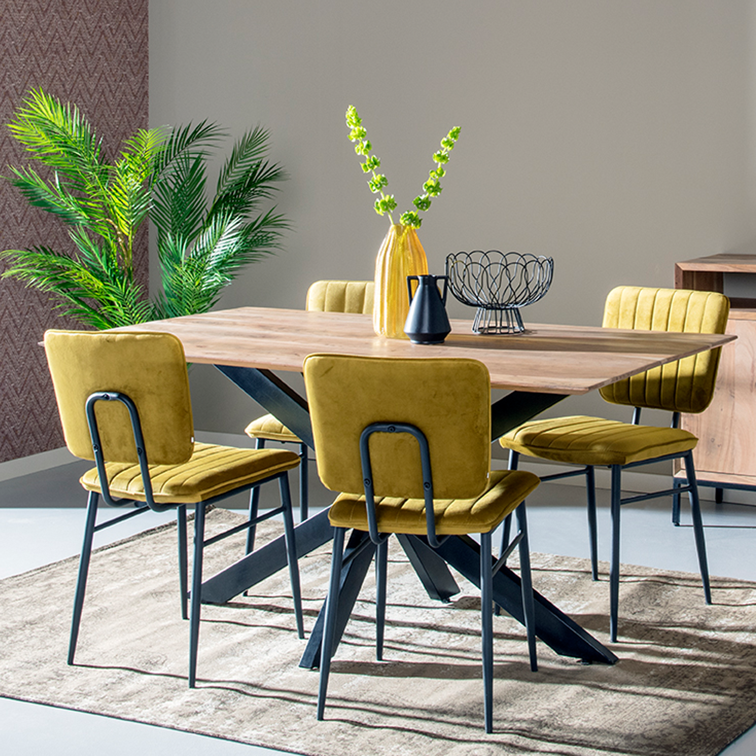 Eettafel Oslo Spider Acacia 220