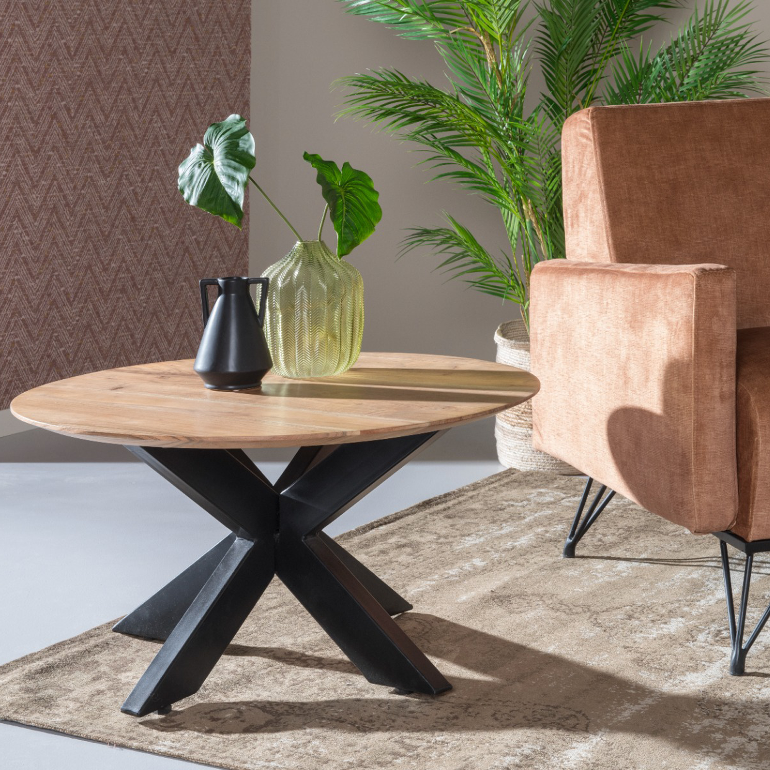 Salontafel Oslo Acacia Round 80