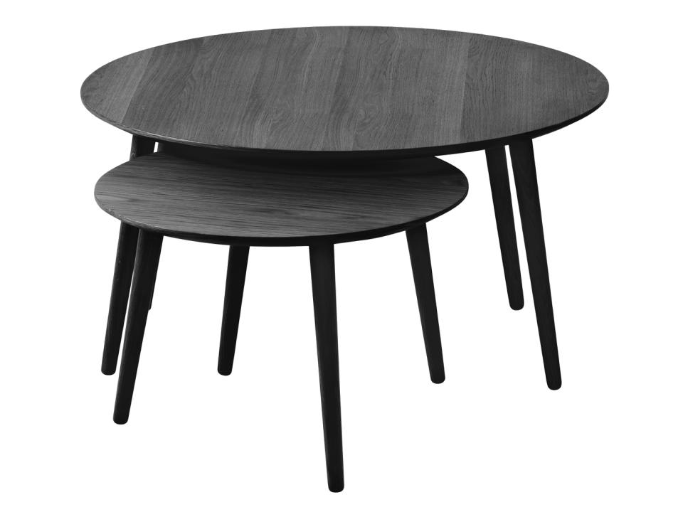 Salontafelset Adda rond Zwart
