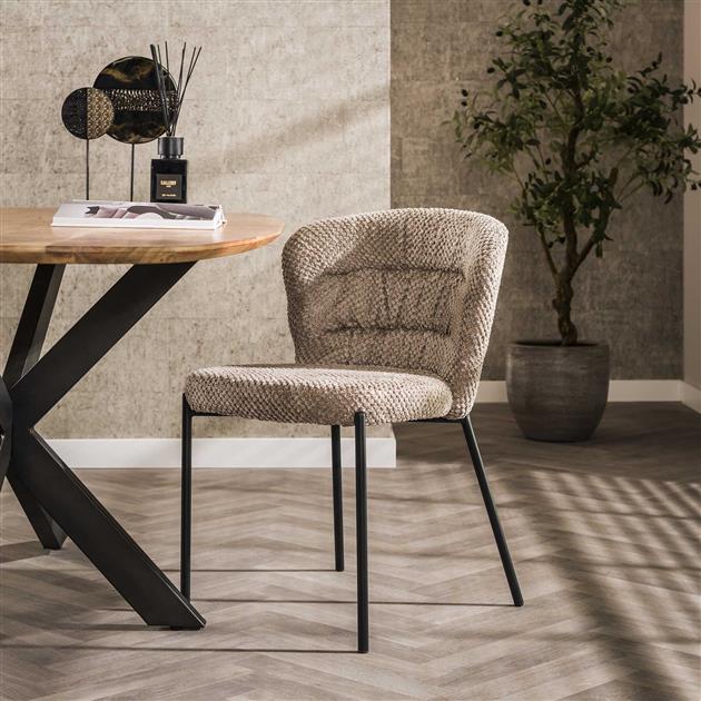 Stoel pull round VPE2 / Deli taupe