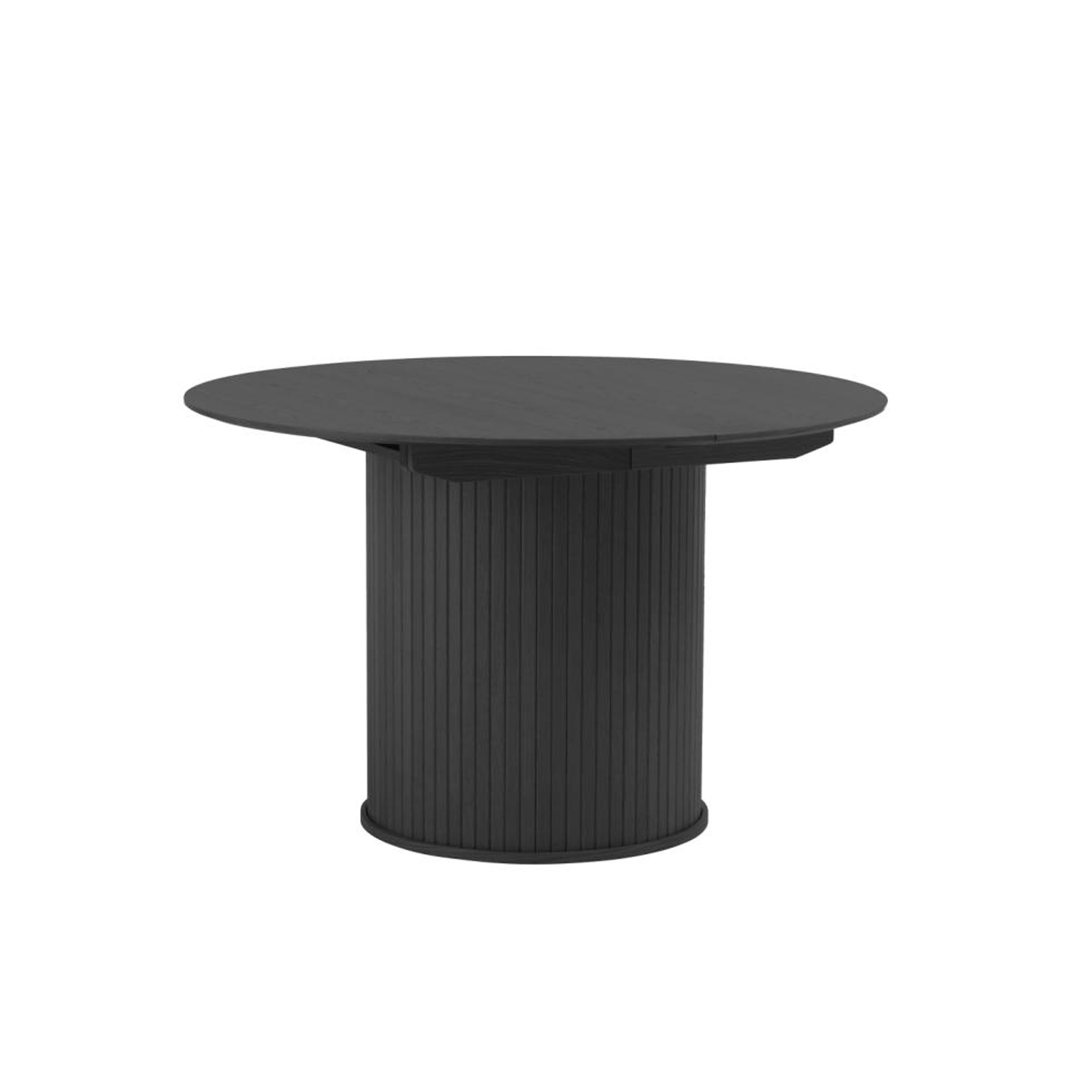 Uitschuifbare eettafel Nola 120/167cm Zwart