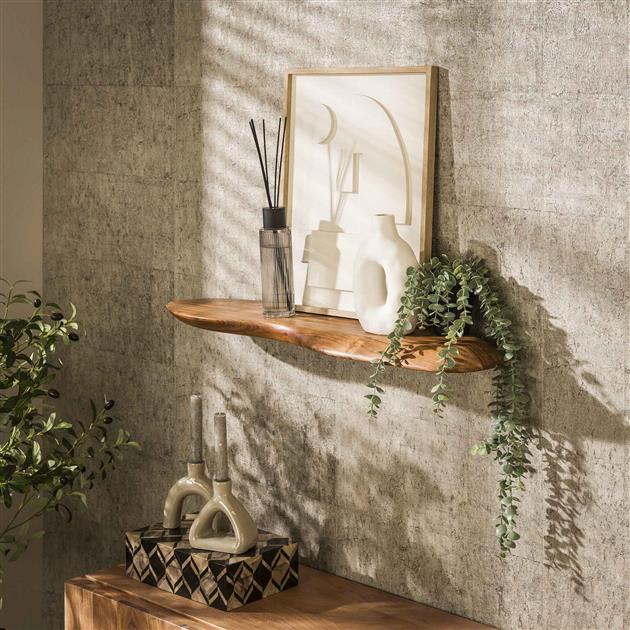 Wandplank 90 organic / Massief acacia naturel