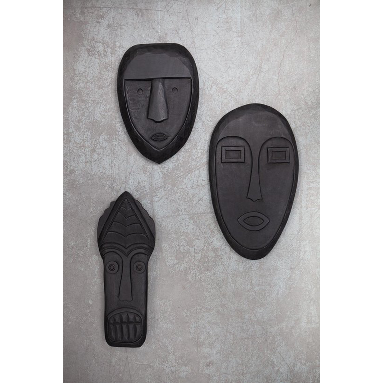 Xava masker hout zwart