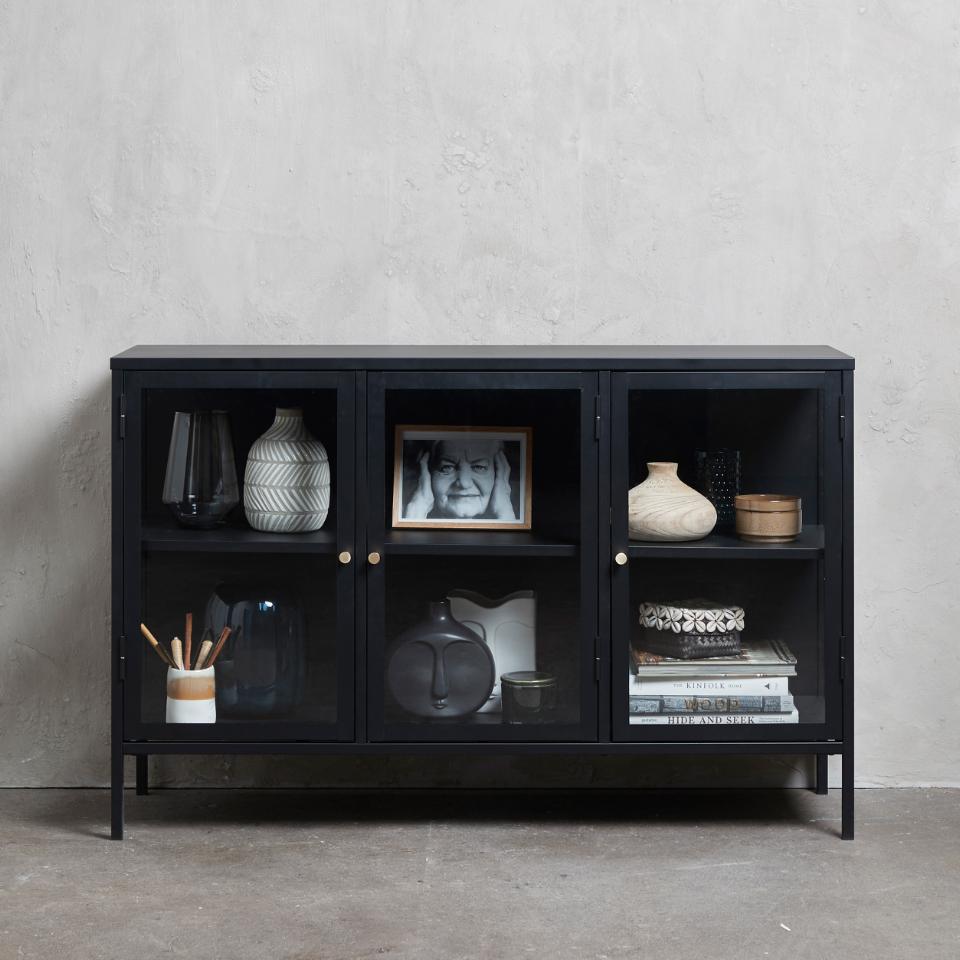 Dressoir Carmel 3-drs Zwart