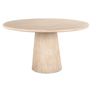 Eettafel Fictus 140Ø faux travertine (Beige)