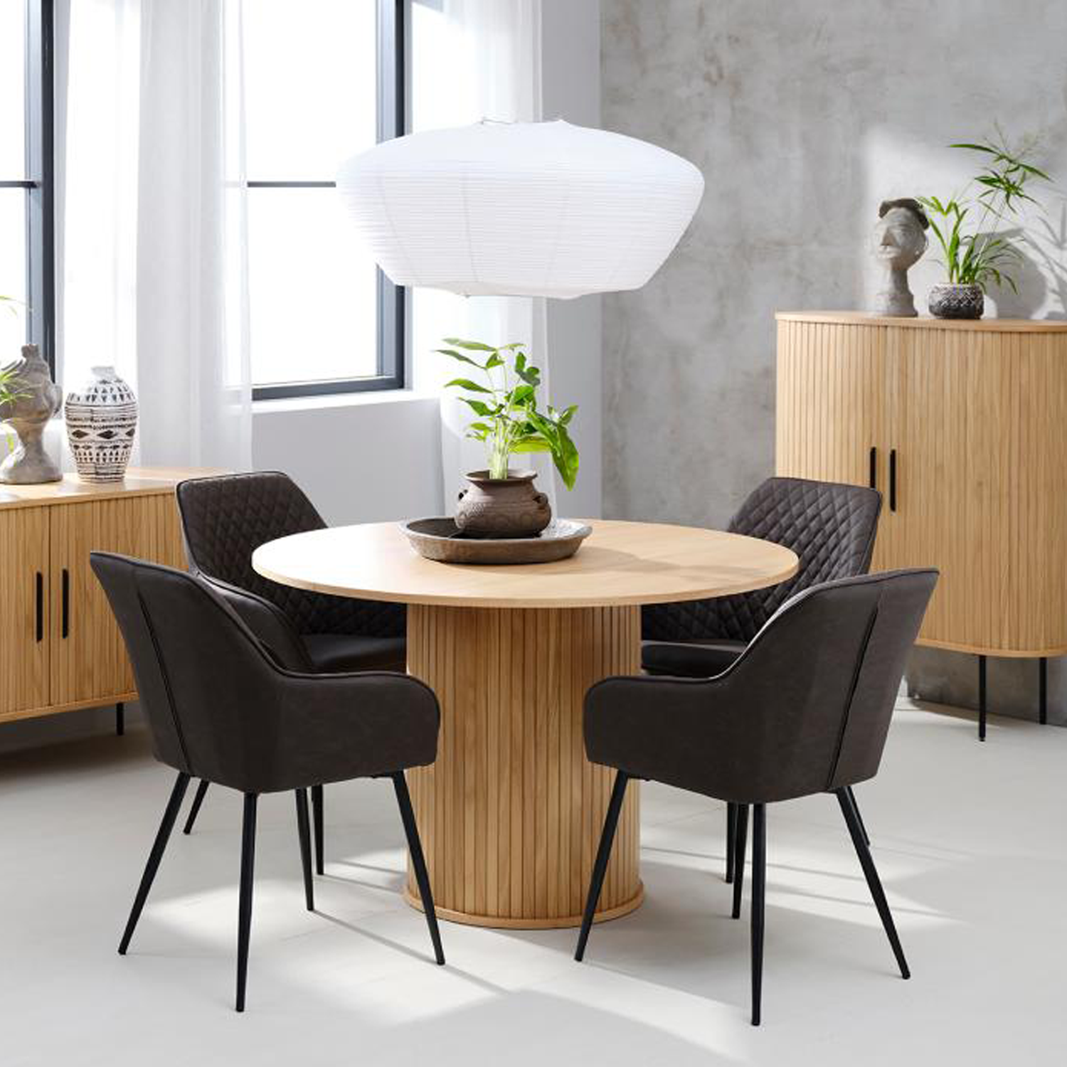 Eettafel Nola Rond Naturel 120