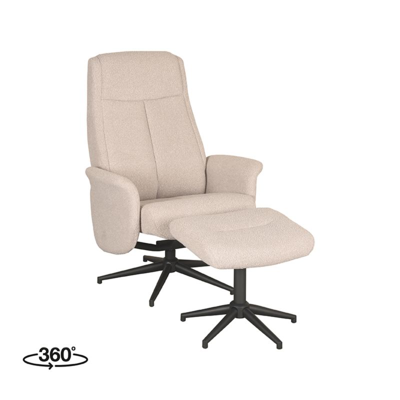 Fauteuil Bergen - Naturel - Boucle